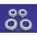Wheel Bearing Front SET - 2x each Outer+Inner (Fiat 124 Spider Coupe All) - NEW