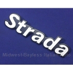 Badge Emblem "Strada" (Fiat Strada 1979-80) - OE NOS