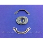 Wire Loom Grommet Body Plug Oval Rubber w/Brackets (Fiat Bertone X1/9 All) - U8