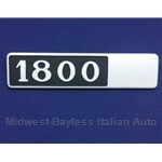 Badge Emblem "1800" (Lancia Beta 1975-78) - RECONDITIONED