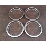 Beauty Ring SET 4x - ALL METAL for 13" - OE Style (Fiat 124, 131, 128, X1/9) - U8