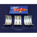 Main Bearing SET 3-Width (Fiat 850 817cc/843cc/Early 903cc Std.) - OE NOS