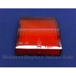 Turn Signal Lens Rear Left Red (Fiat 124 Spider 1970, 1973-78) - OE NOS