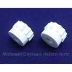 Battery Cover Hold Down Thumb Nut PAIR 2x (Fiat Bertone X1/9, 124 Spider) - NEW