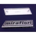Badge Emblem "Mirafiori" (Fiat 131) - U8