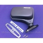 Side View Mirror "Flag Style" Right Vitaloni "Baby Tornado" (Fiat 124 Spider, X19, 131, 128) - NEW