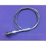 Choke Cable Assembly 62" (Fiat 850 Spider, Coupe, Sedan, Siata Spring + Other FIAT/Lancia) - NEW