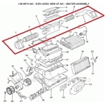 Air Conditioning Under Dash Vent Set (Fiat Bertone X1/9 1979-88 w/AC) -U8