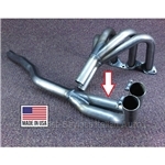 Exhaust Header - Down Pipe Only 2-1 (Fiat 124 Spider + Coupe Carbureted thru 1977) - NEW