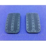 Brake or Clutch Pedal Pad SET 2x (Fiat Bertone X1/9, 850 All) - NEW