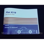 Owners Manual (Fiat X1/9 1977) - NEW