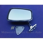 Side View Mirror Chrome (Fiat 124 Spider, 850 Spider, 128 SL) - NEW