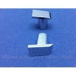 Arm Rest Screw Cap Plug Chrome (Fiat X1/9, 124, 128) - NEW