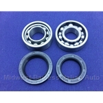 Wheel Bearing Rear KIT - Outer and Inner w/Seals (Fiat 850 All) - NEW
