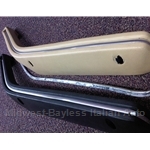 Arm Rest Inset Piping Pair - CHROME (Fiat X1/9, 124, 128 SL Coupe) - NEW