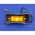 Turn Signal Assembly Front Right With Amber Lens (Fiat 124 Coupe Euro C-Series 1973-76) - OE