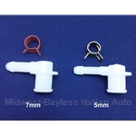 Brake Fluid Clutch Fluid Hose Clamp - For 7mm Fitting (Fiat / Lancia:  124, 128, X1/9, 128, 850, Scorpion/Montecarlo) - NEW