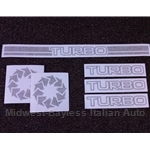 Legend Industries "TURBO" Decal Set GOLD - NEW