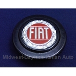 Horn Button Assembly 50mm "Fiat" Logo (Fiat 124 Spider 1979-82 + All MOMO Wheels) - U8.5