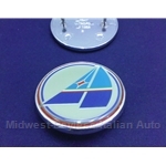 Badge Emblem "Azzurra" Round (Pininfarina 124 Spider 2000 1984-85) - OE NOS