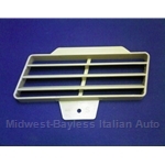 Console Center Lower Vent Grille Left - Beige (Fiat Pininfarina 124 Spider All) - OE NOS