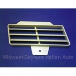 Console Center Lower Vent Grille Right - Beige (Fiat Pininfarina 124 Spider All) - OE NOS