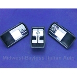 Door Handle Exterior - SET w/Keys + Trunk Release Lever Assy (Fiat Bertone X1/9 1973-84, Ferrari 308 GT4) - OE NOS