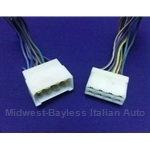 Electrical Connector Pair 8-Pin Spade Male + Female - U8