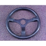 Steering Wheel - Black Leather  (Bertone X1/9 1987-88) - U7.5