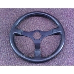Steering Wheel - Black Leather (Bertone X1/9 1987-88) - U7.5