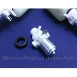 Windshield Washer Fluid Pump (Fiat 124 Spider, X1/9, 131, Lancia Beta 1979-on All w/ Plastic Reservoir) - NEW