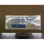 Restoration Decal - "Radiatore Con Paraflu 11" Windshield Decal (Fiat 124 Spider Coupe Bertone X19 128 131 Lancia Beta)