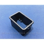 Console Dash Switch Bucket Surround Black (Fiat X1/9 1973-78, 124 Coupe, Sedan, 128, Lancia) - NEW