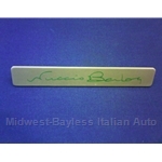 Dashboard Badge Emblem "Nuccio Bertone" (Fiat Bertone X1/9 1983-On) - U8