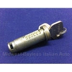 Door Handle Lock Tumbler w/Key (Fiat Bertone X1/9, Ferrari 308, Lancia Stratos, Lamborghini) - OE NOS