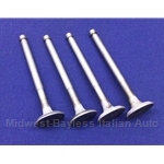 Exhaust Valve SET - 25mm Square Keeper (Fiat 850 817cc 1964-67, 600D) - OE NOS