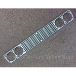 Front Grille Silver One Piece (Fiat 128 3P 1976-79) - OE NOS