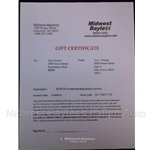 Gift Certificate   $100.00 US Dollars