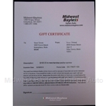 Gift Certificate $100.00 US Dollars