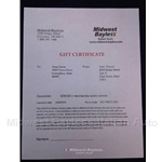 Gift Certificate $250.00 US Dollars