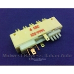 Heater Control Pushbutton Switch w/AC (Fiat Bertone X1/9, 131, Lancia) - OE NOS