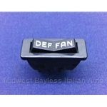 Heater Defrost Fan Switch "DEF / FAN" (Fiat 124, 850, 128) - OE NOS