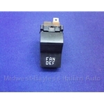 Console Heater Blower Fan Switch "FAN / DEF" (Fiat X1/9 1973-78, 128, 124 Sedan + Other Italian) - OE