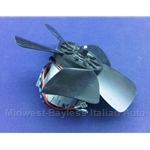 Heater Fan Blower Motor w/Blade 180mm 2-Speed (Fiat Pininfarina 124, 850, X1/9, All) - OE
