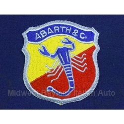 "ABARTH & C." Scorpion Crest / Emblem Patch - Blue