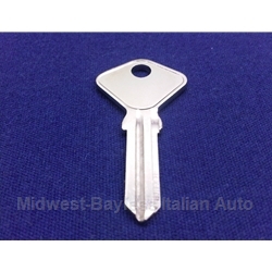 Key Blank - Door / Trunk (Fiat Pininfarina 124 Spider 1979-On, Fiat 850 Spider) - NEW