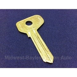 Key Blank - Door/Trunk 1-Series (Fiat X1/9, 124 Coupe/Sedan, 128, 131) - NEW