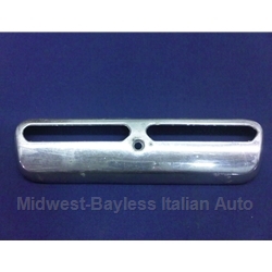  License Plate Light Cover Chrome (Fiat 850 Coupe, 124 Coupe, 124 Sedan, 128) - OE NOS