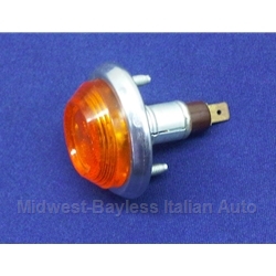   Marker Light Amber (Fiat 124, 850, 500, 600, 1100, 1200, 1500  All through 1969) - NEW