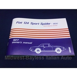      Owners Manual (Fiat 124 Spider 1977) - NEW